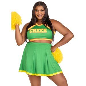 Plus Bring It Baddie Cheerleader Costume